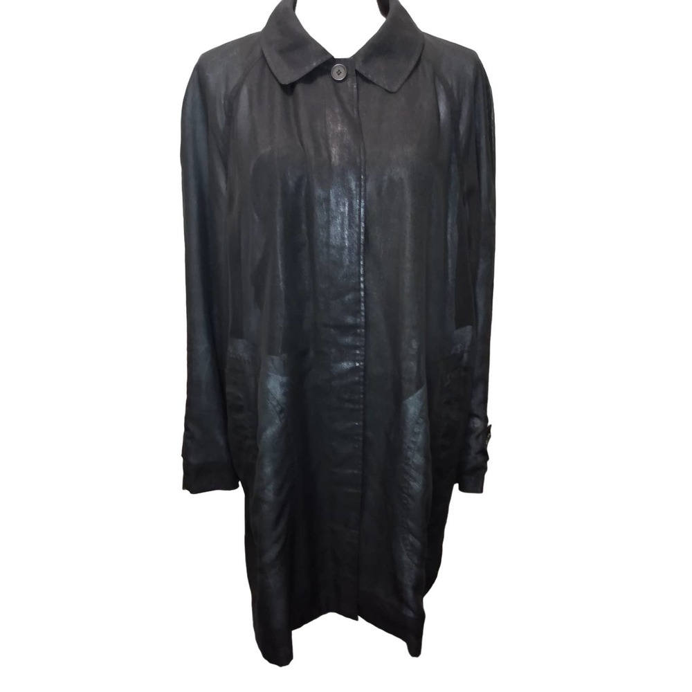 Carol Cohen Studios black sheer iridescent 3/4 length jacket